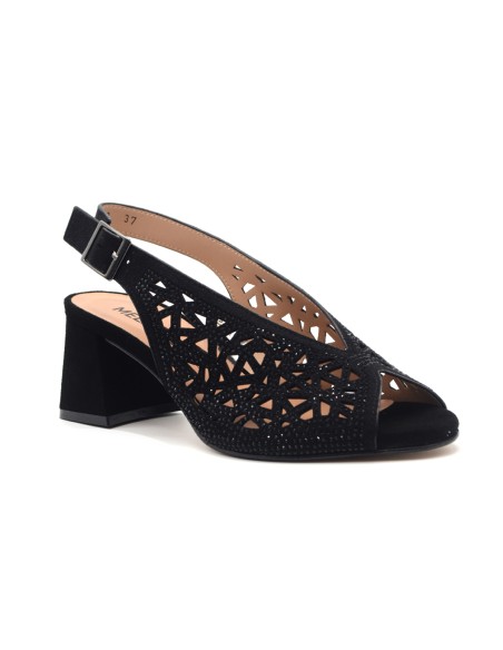Melluso sandalo elegante con strass